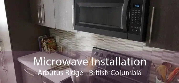 Microwave Installation Arbutus Ridge - British Columbia
